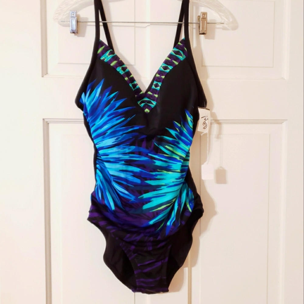 Aqua Green flattering swim suit